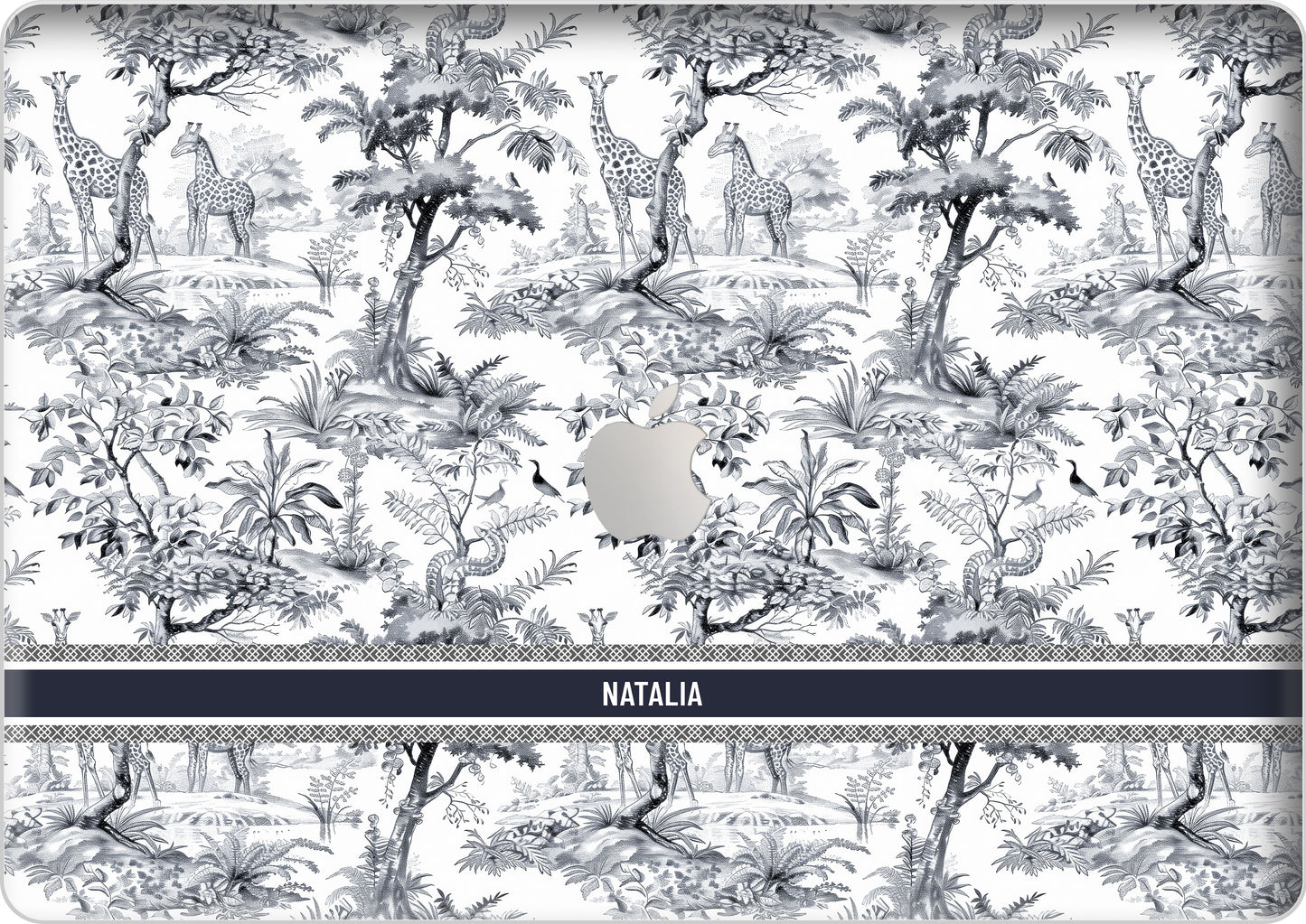 Macbook Snap Case - Toile du Juoy Giraffe