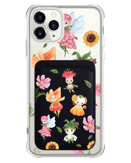 iPhone Magnetic Wallet Case - Magical Garden