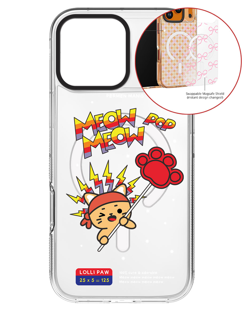 Magsafe Swappable Plate - Meow Pop 1.0