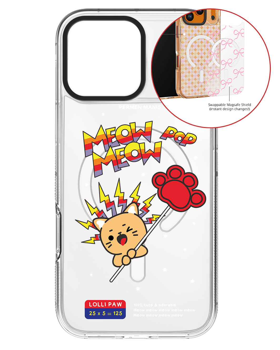 Magsafe Swappable Plate - Meow Pop 2.0