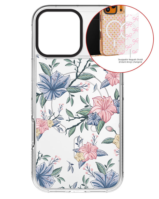 Magsafe Swappable Plate - Pink & Blue Floral