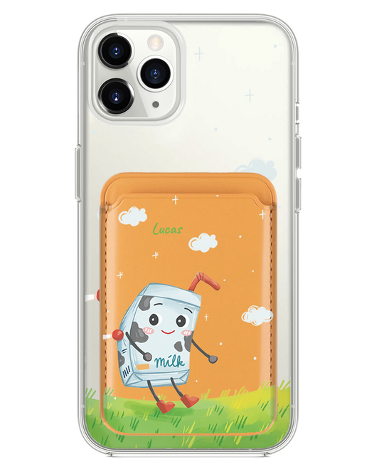 iPhone Magnetic Wallet Case - Milk To My Cookies (Couple Case)