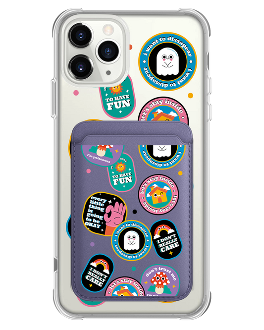 iPhone Magnetic Wallet Case - Monster Sticker Pack