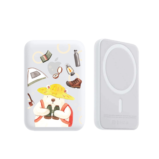 Magnetic Wireless Powerbank - Adventure of Bear