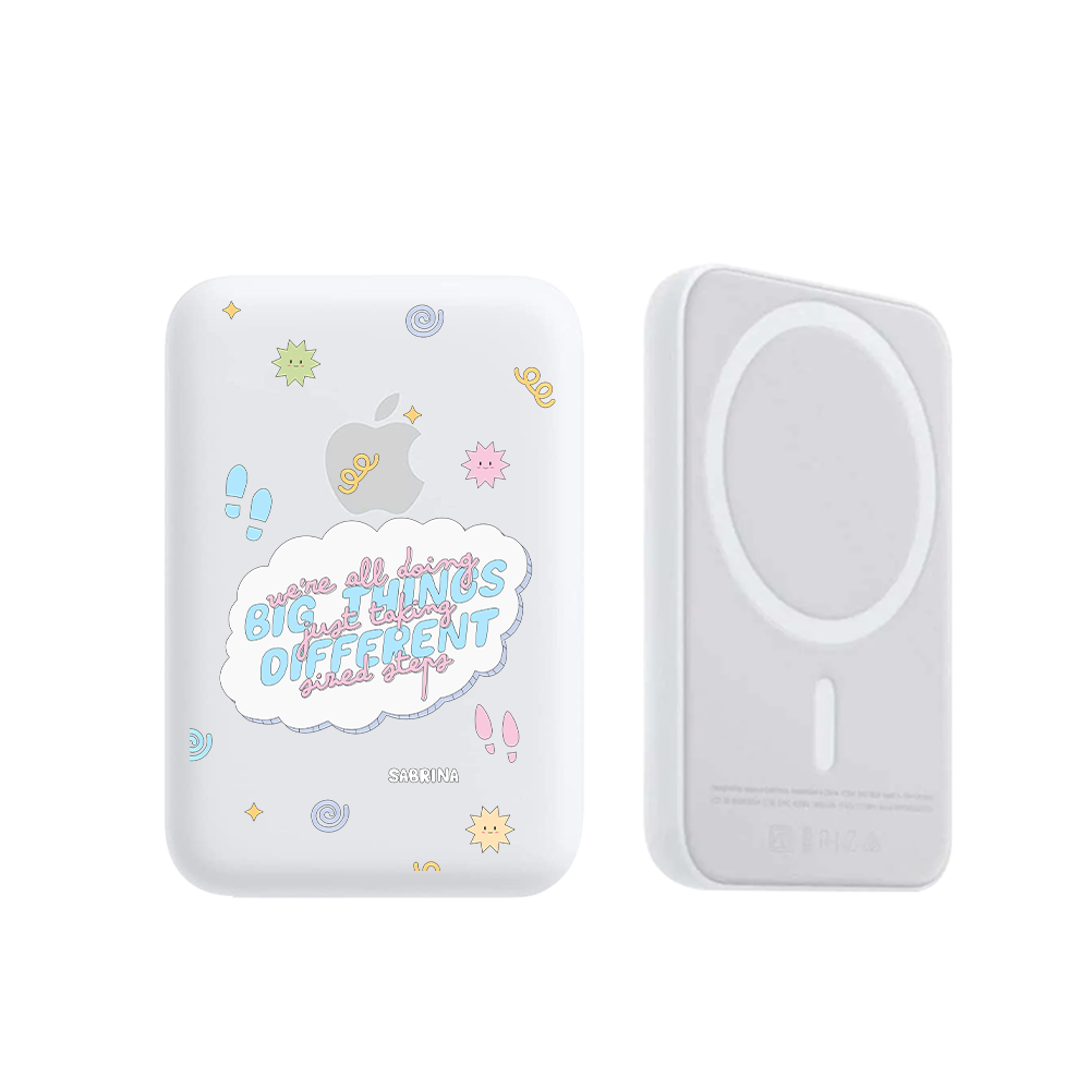 Magnetic Wireless Powerbank - Different Steps