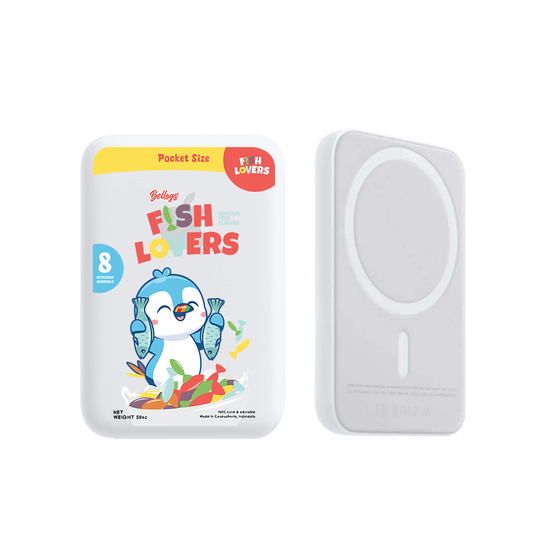 Magnetic Wireless Powerbank - Fish Lovers