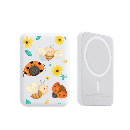 Magnetic Wireless Powerbank - Lady Bug & Bee