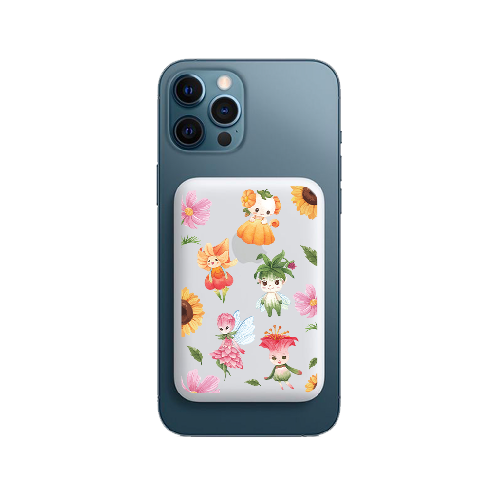Magnetic Wireless Powerbank - Magical Garden