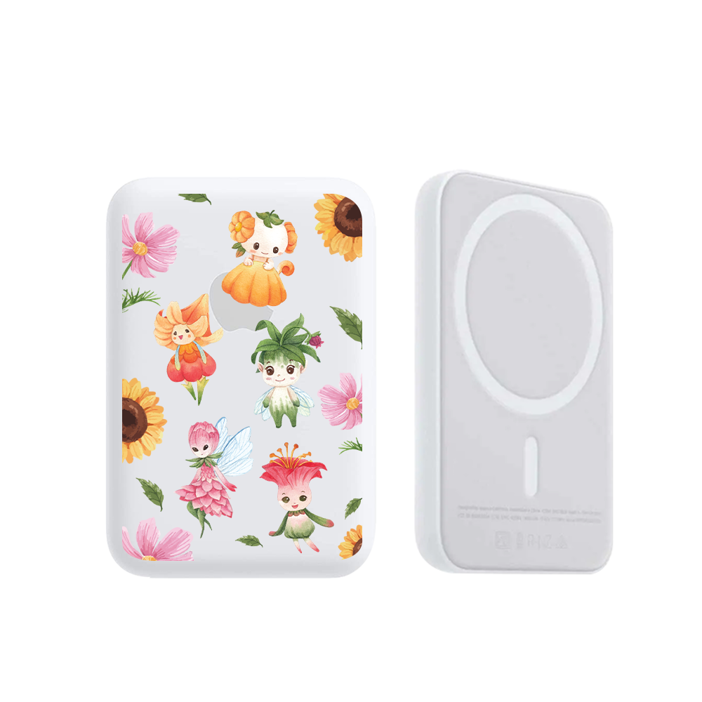 Magnetic Wireless Powerbank - Magical Garden