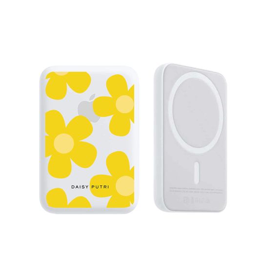 Magnetic Wireless Powerbank - Daisy Sunshine
