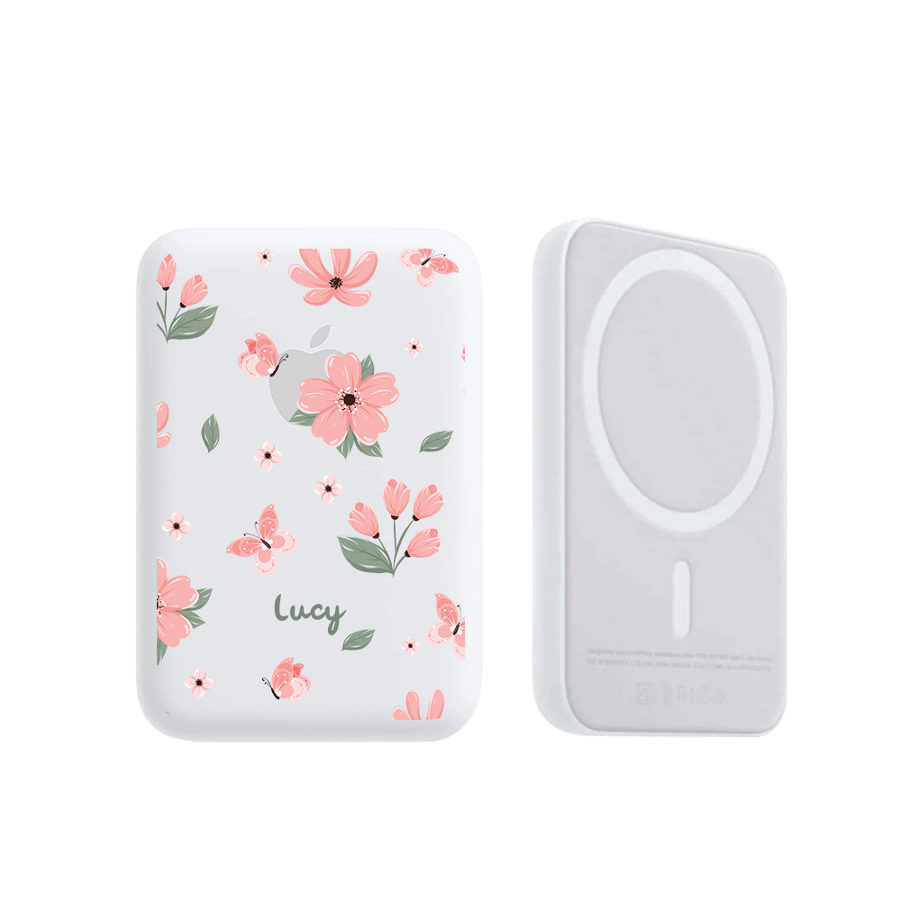 Magnetic Wireless Powerbank - Pink Delight