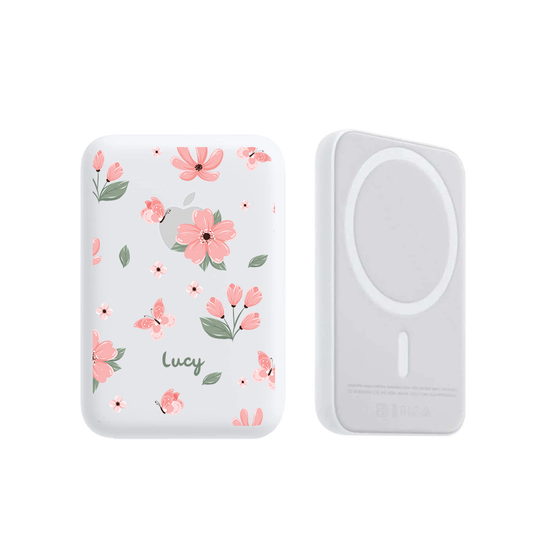 Magnetic Wireless Powerbank - Pink Delight