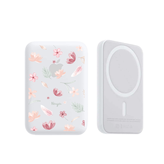 Magnetic Wireless Powerbank - Wild Flower