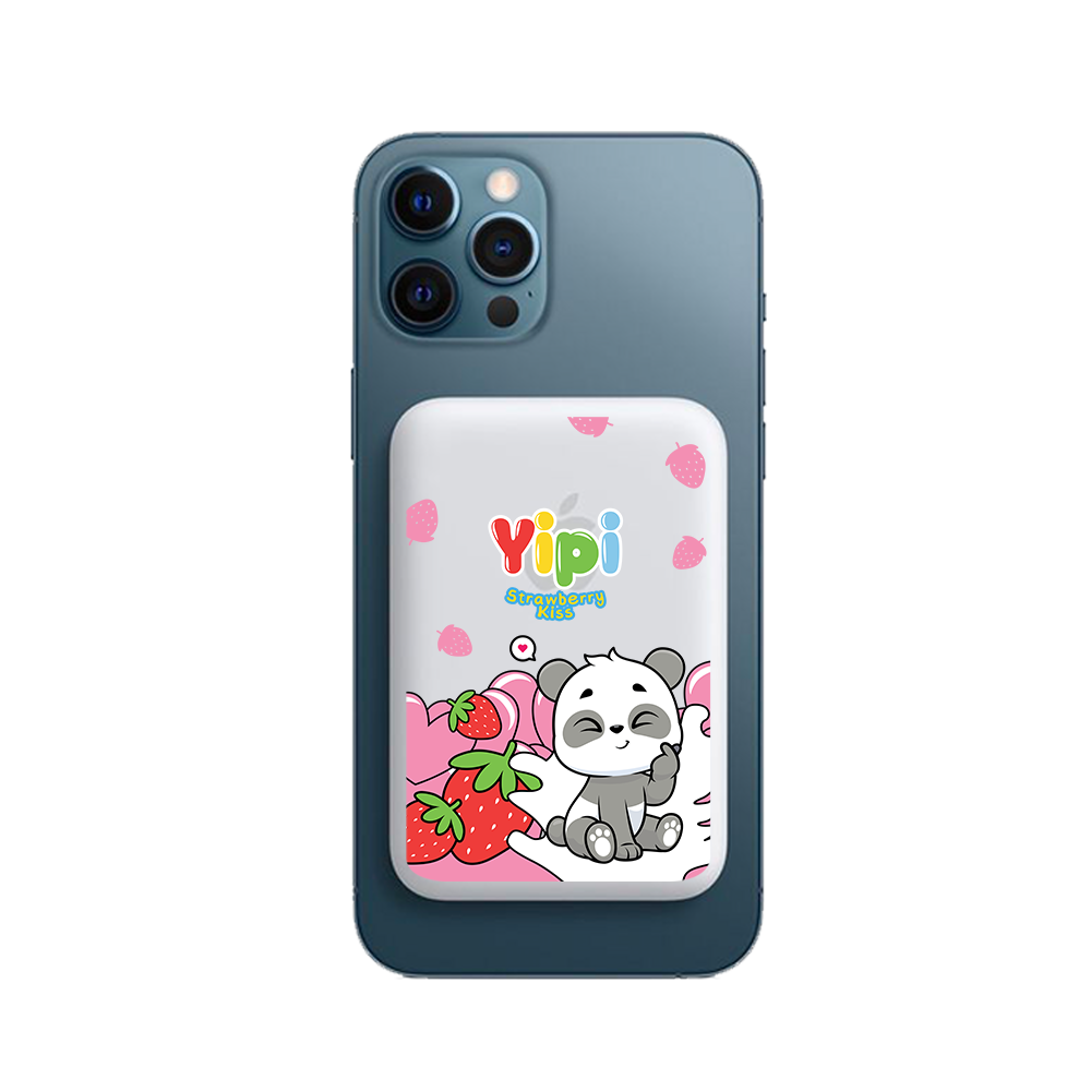 Magnetic Wireless Powerbank - Yipi Strawberry Kiss