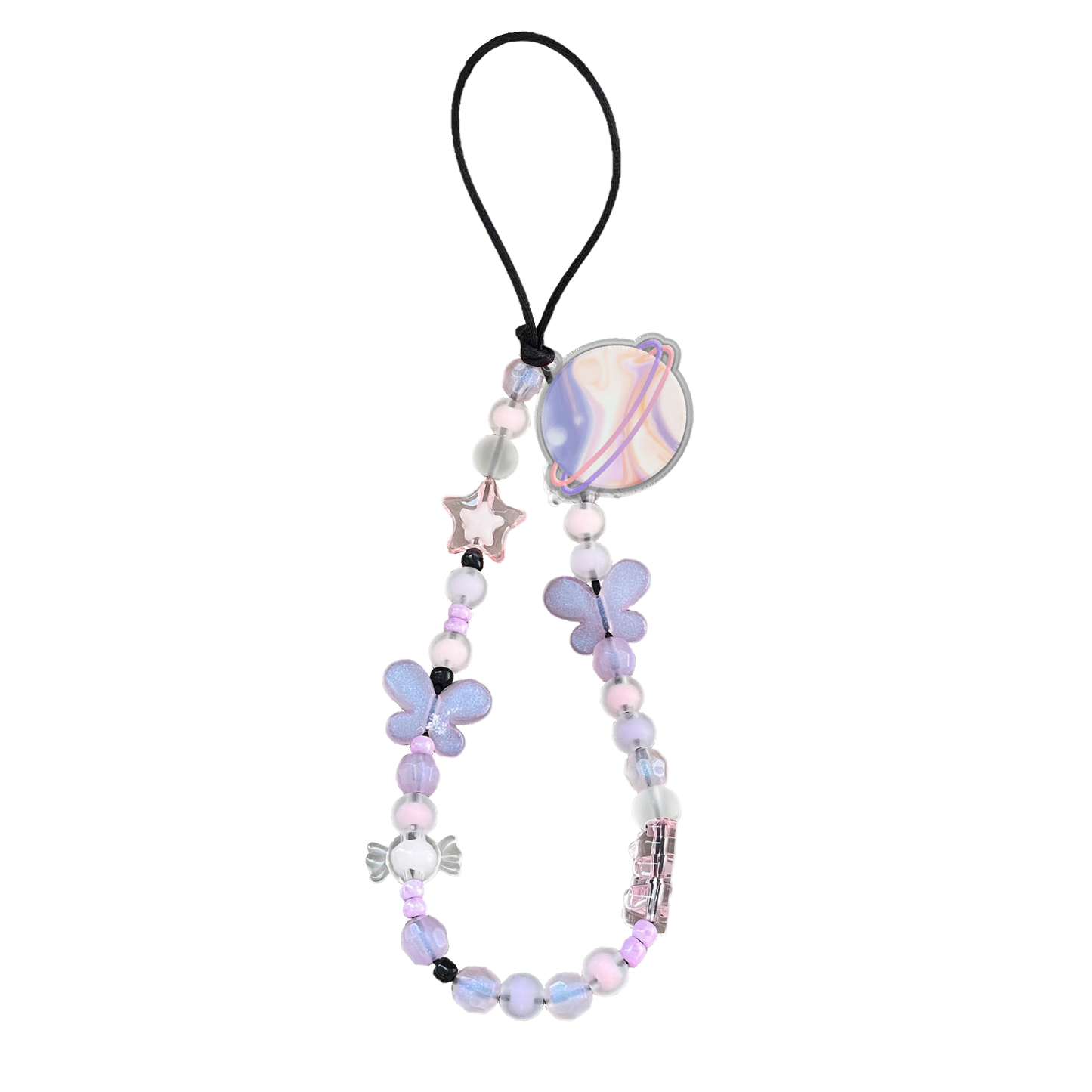 Beaded Strap with Acrylic Charm - My Universe