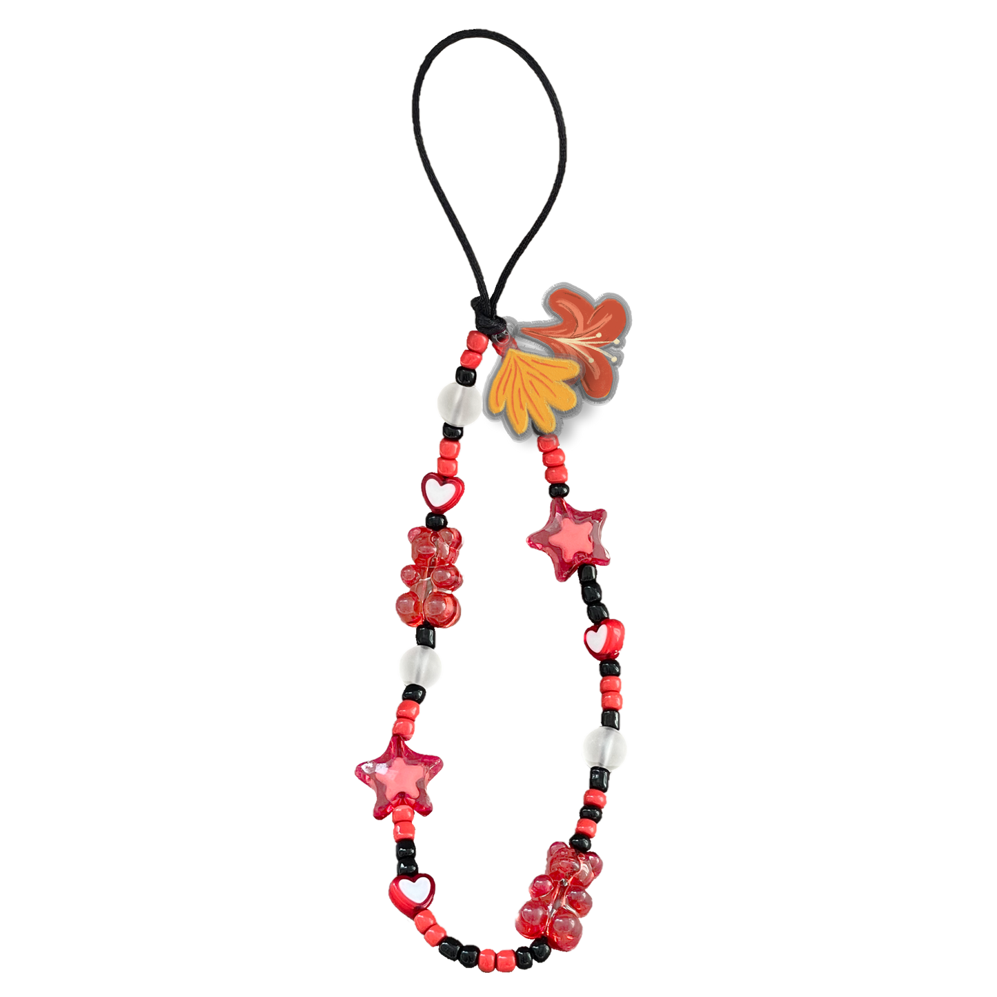 Beaded Strap with Acrylic Charm - Nature Lovers