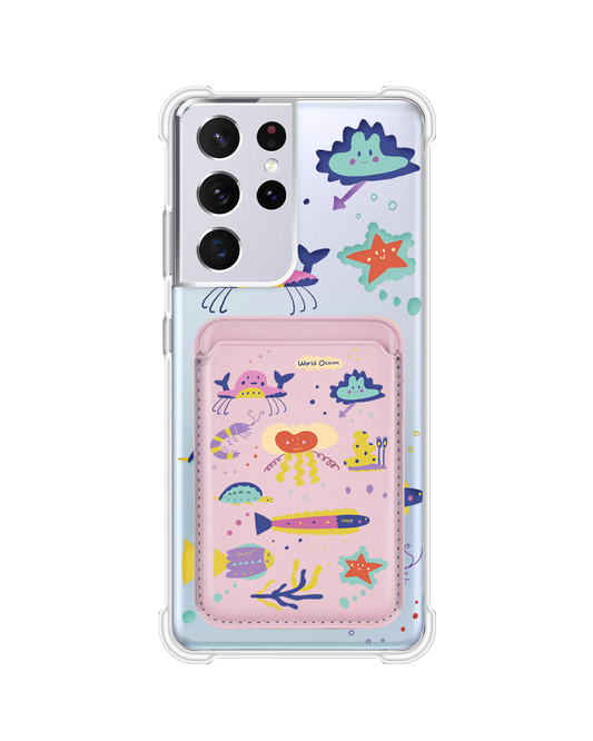 Android Magnetic Wallet Case - Ocean World