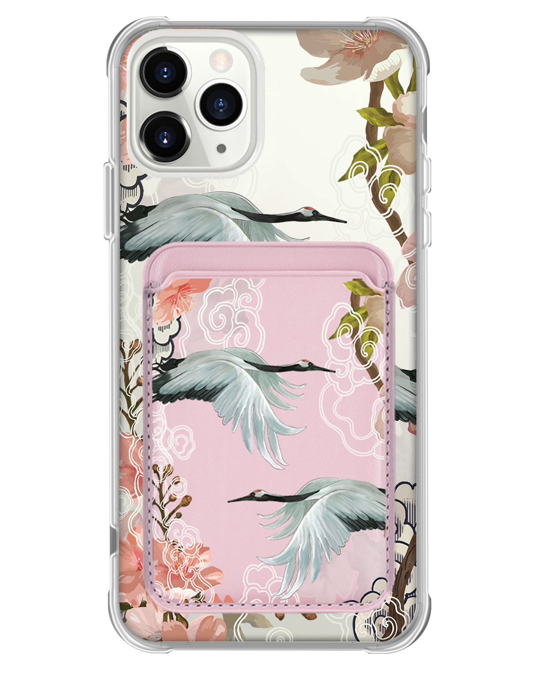 iPhone Magnetic Wallet Case - Oil Painting Birds