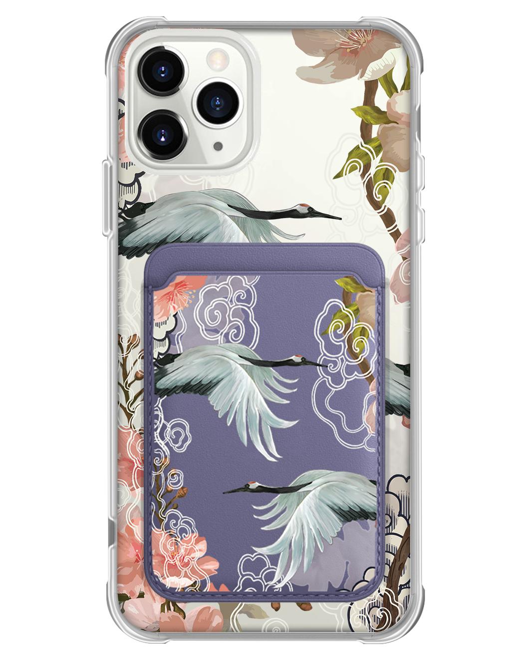 iPhone Magnetic Wallet Case - Oil Painting Birds