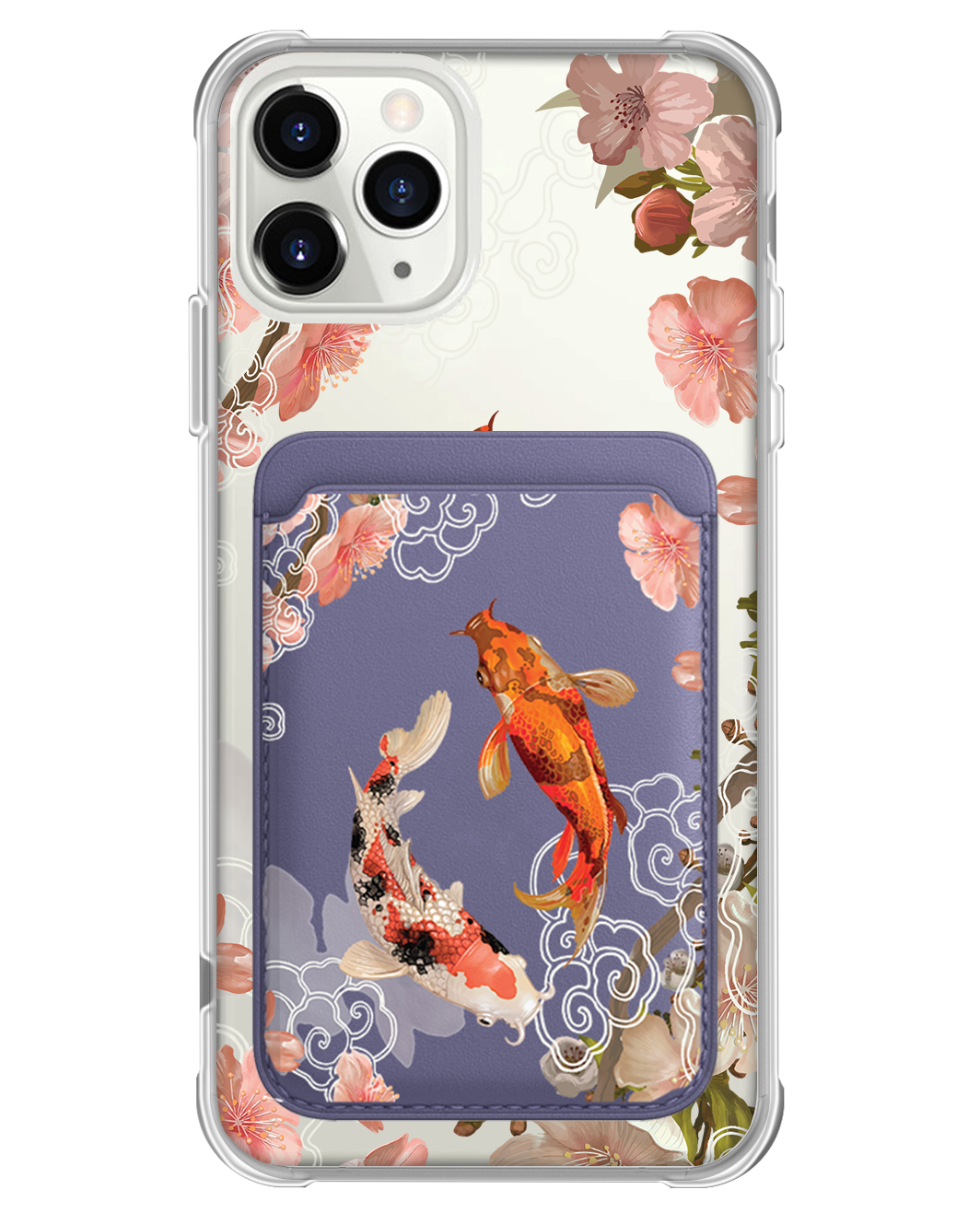 iPhone Magnetic Wallet Case - Oil Painting Koi