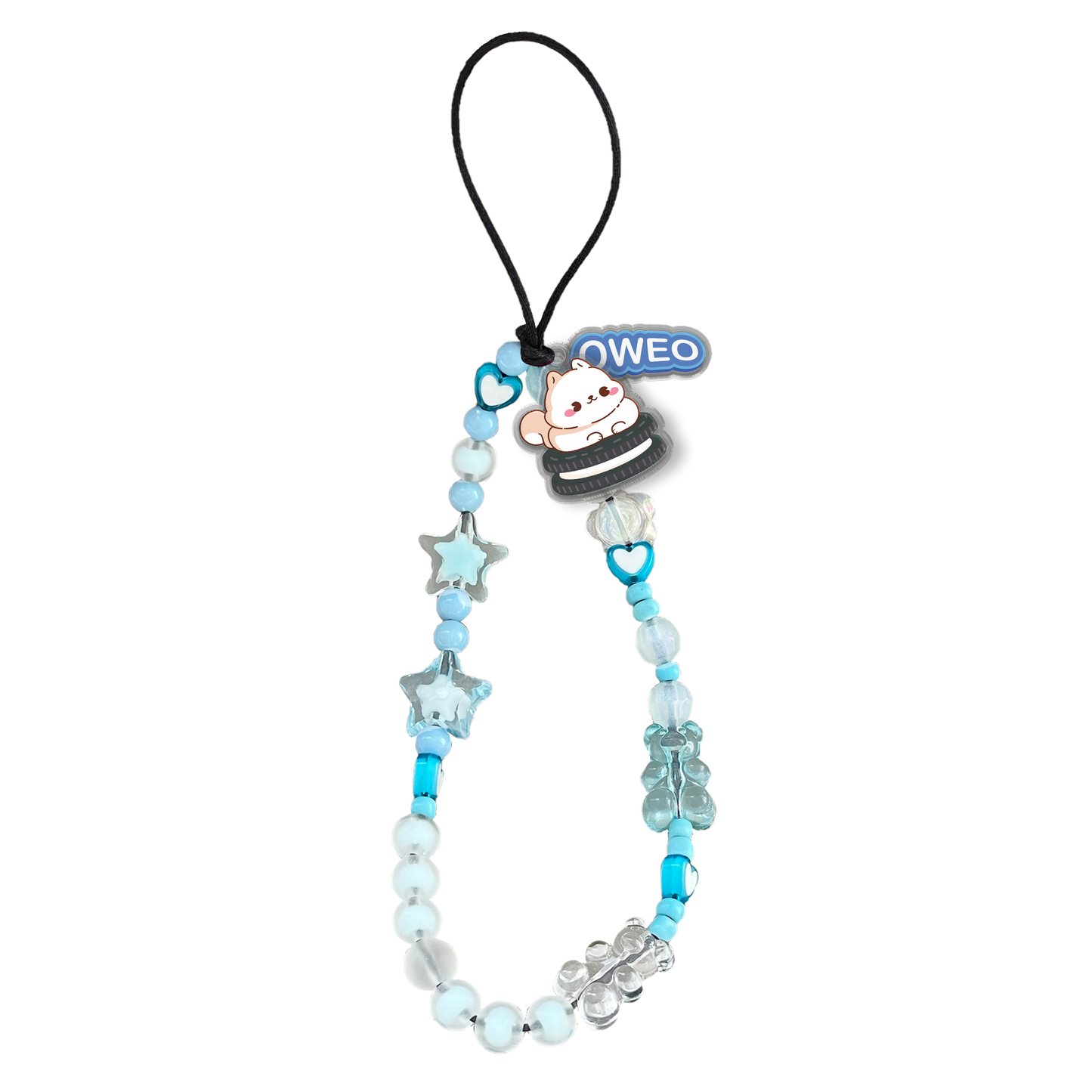Beaded Strap with Acrylic Charm - Oweo Dog