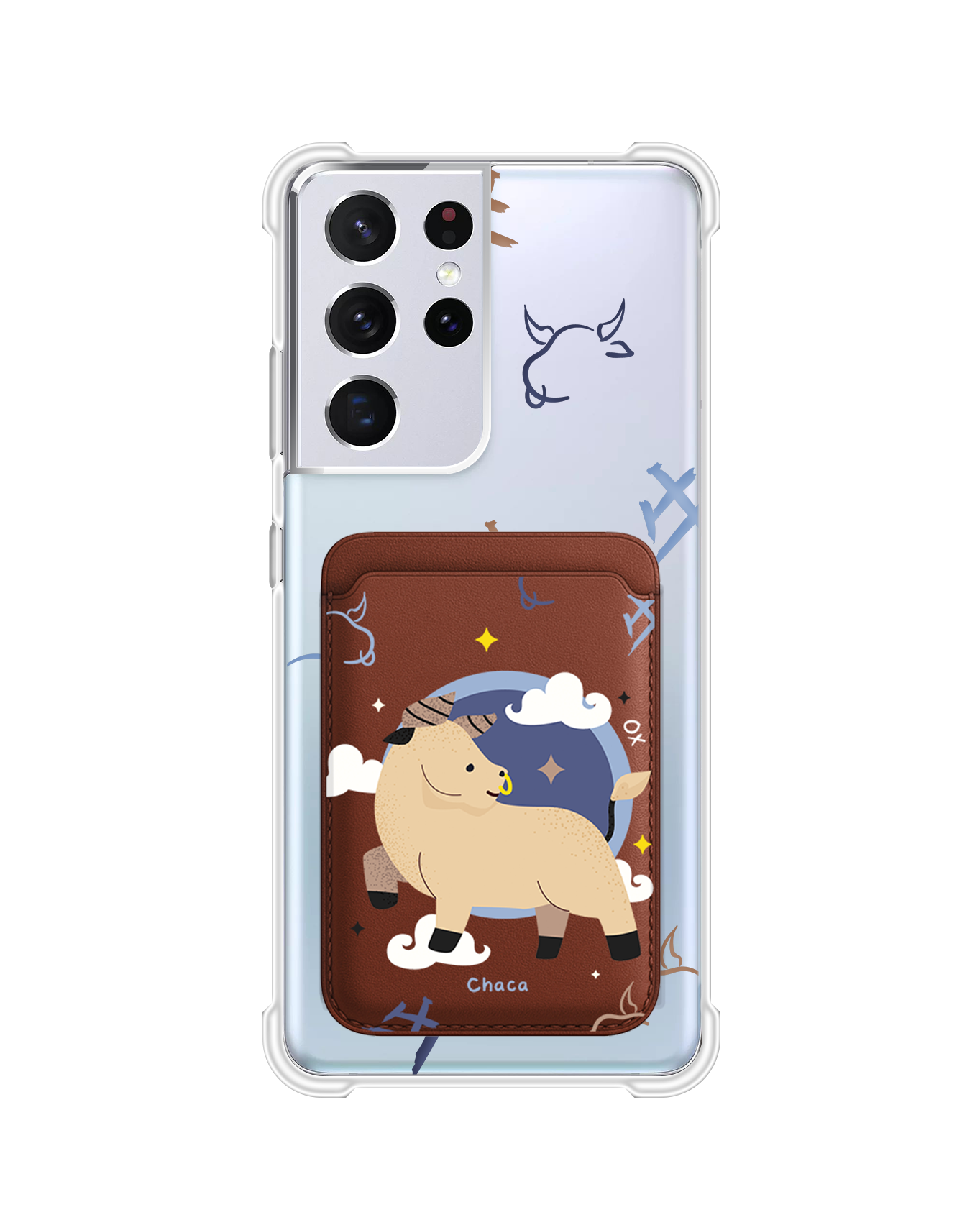 Android Magnetic Wallet Case - Ox (Chinese Zodiac / Shio)