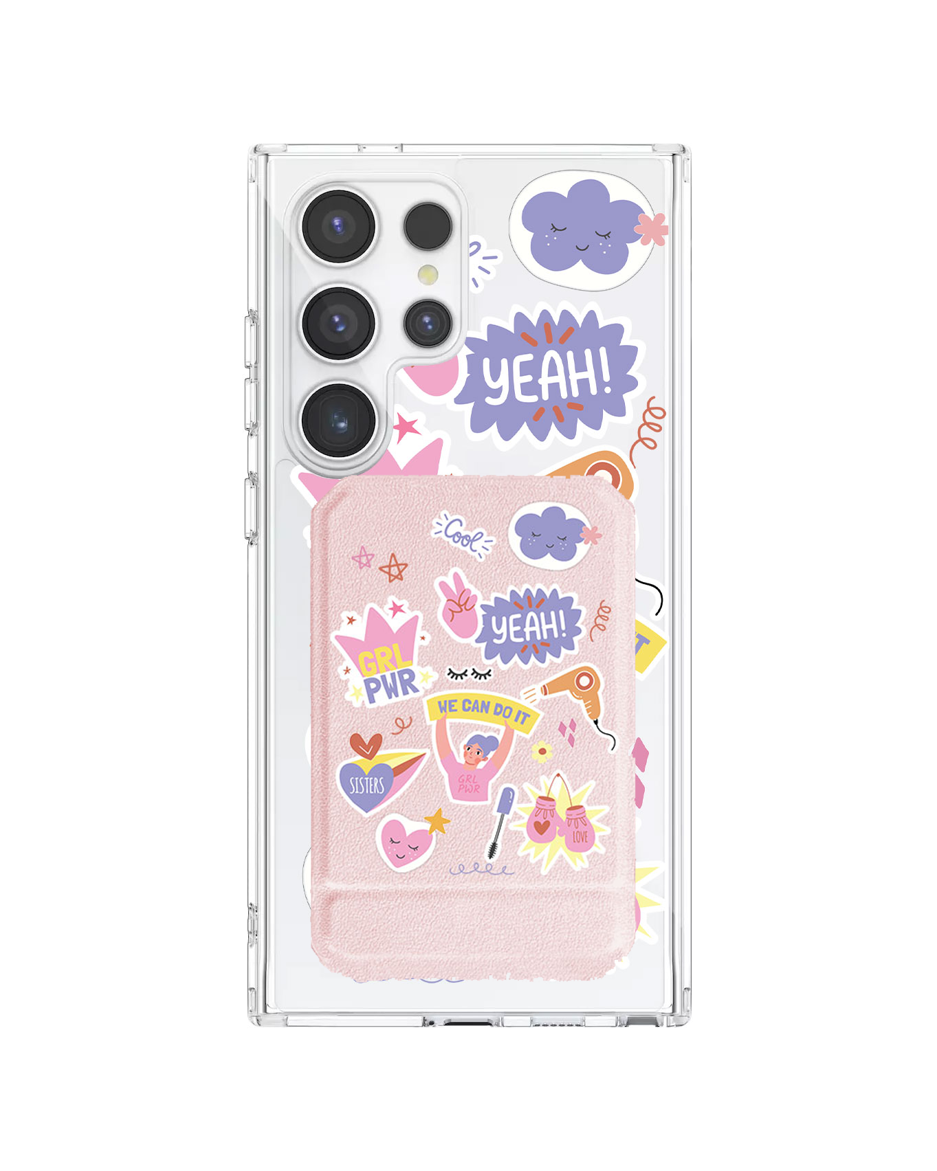 Android Magnetic Multifold Wallet - Girl Power Sticker Pack
