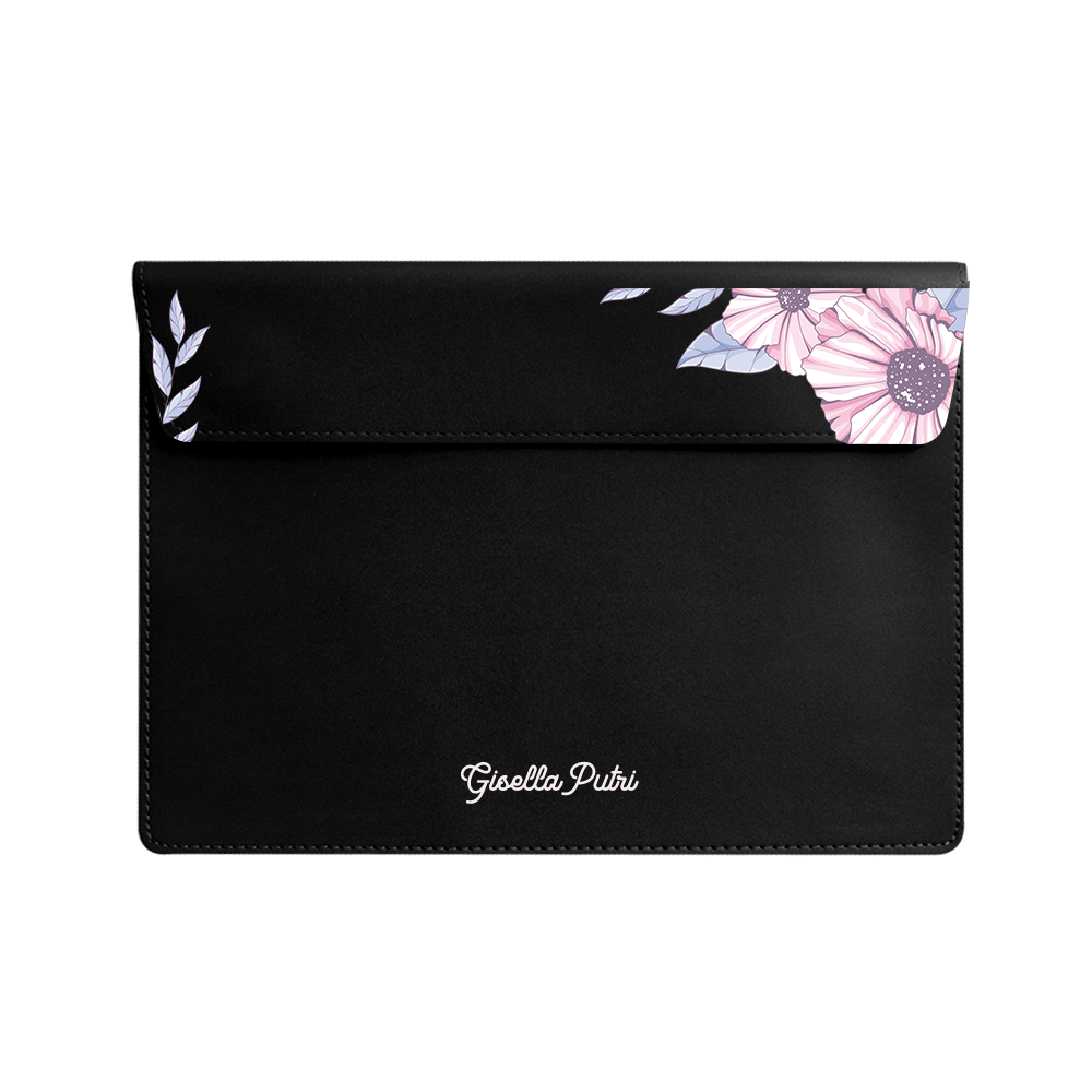 Vegan Leather Sleeve - Pink Blossom