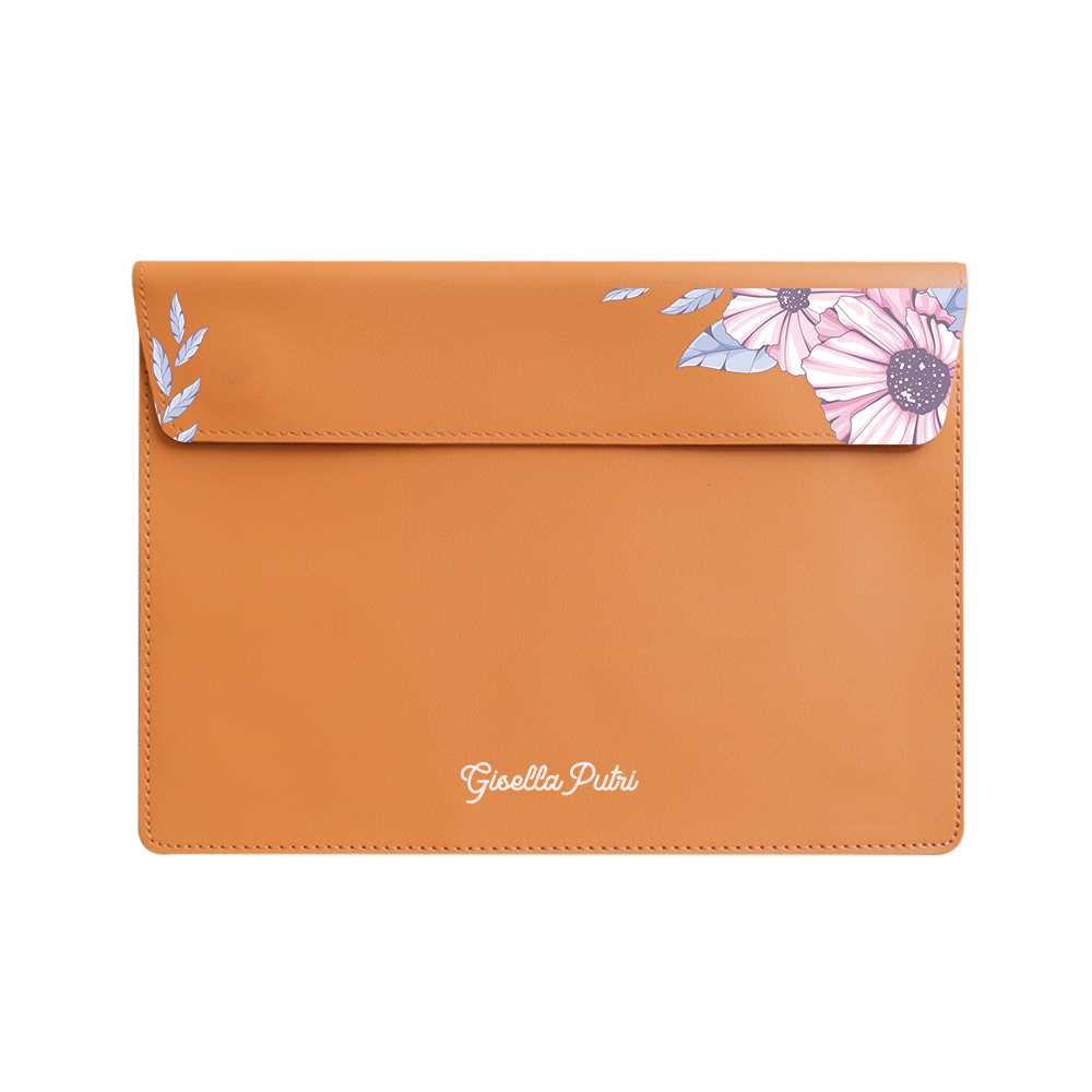 Vegan Leather Sleeve - Pink Blossom