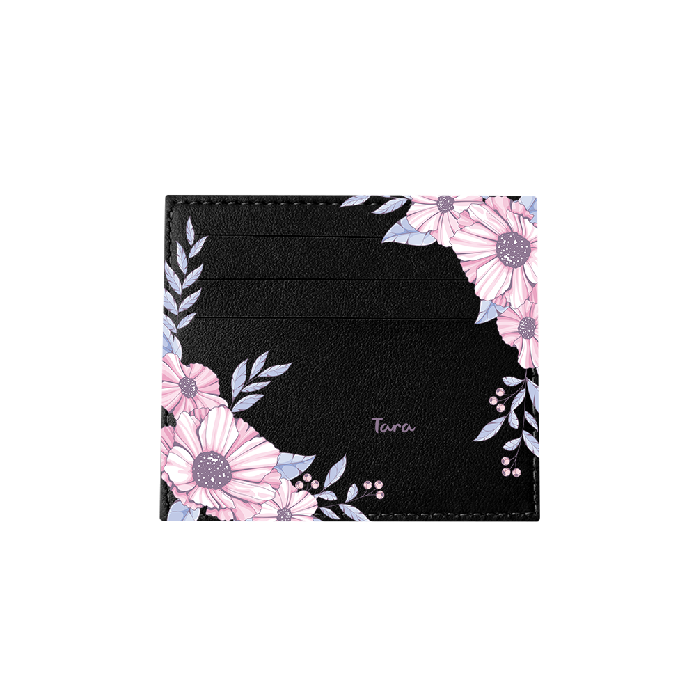 6 Slots Card Holder - Pink Blossom