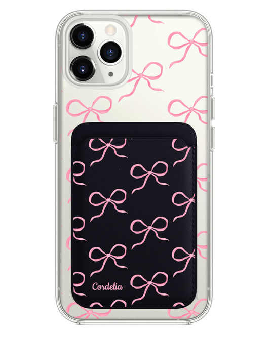 iPhone Magnetic Wallet Case - Coquette Pink Bow 1.0