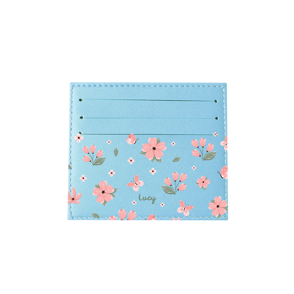 6 Slots Card Holder - Pink Delight