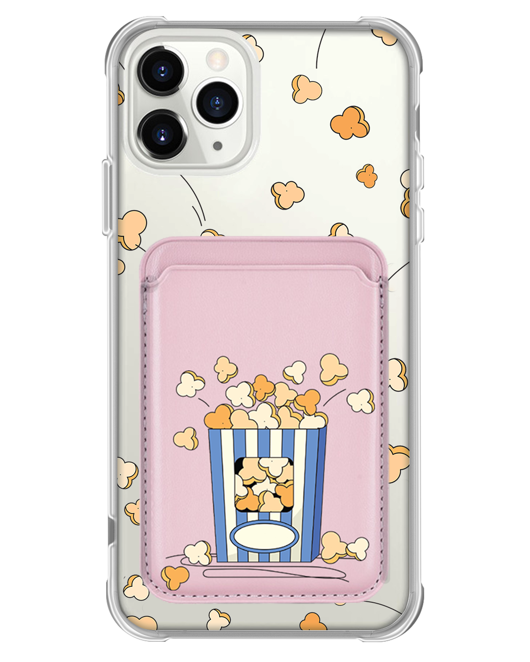 iPhone Magnetic Wallet Case - Pop Corn