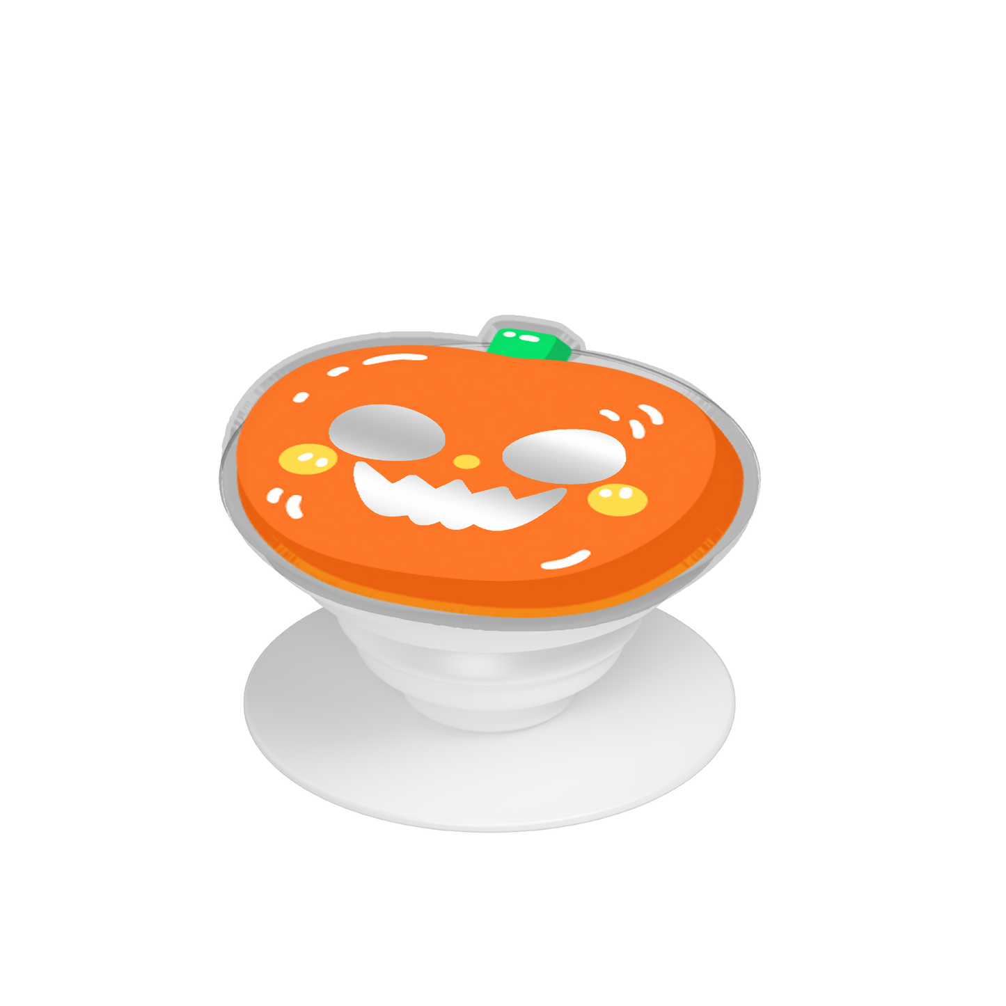 Pop Up Grip Mirror - Pumpkin Monster