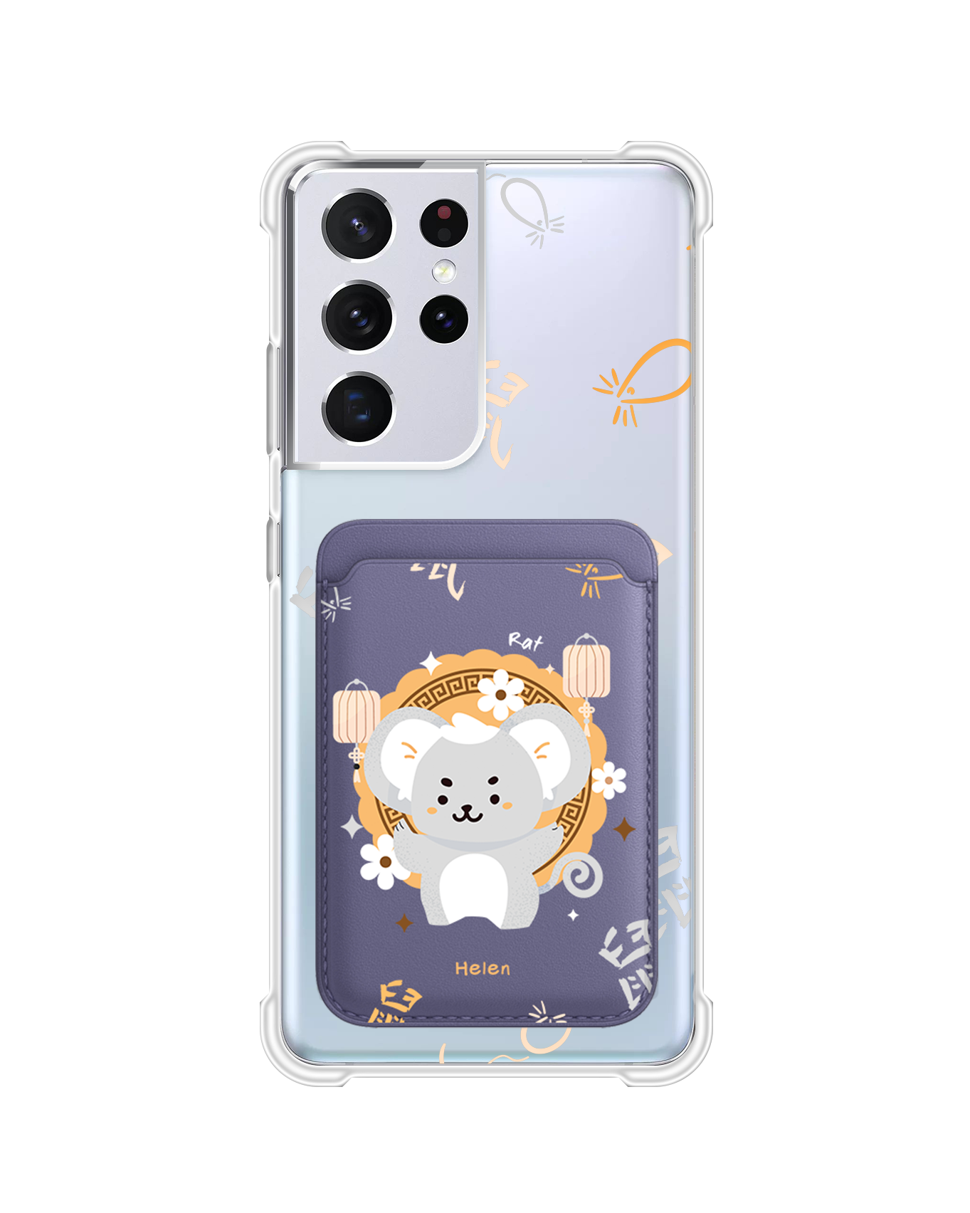 Android Magnetic Wallet Case - Rat (Chinese Zodiac / Shio)