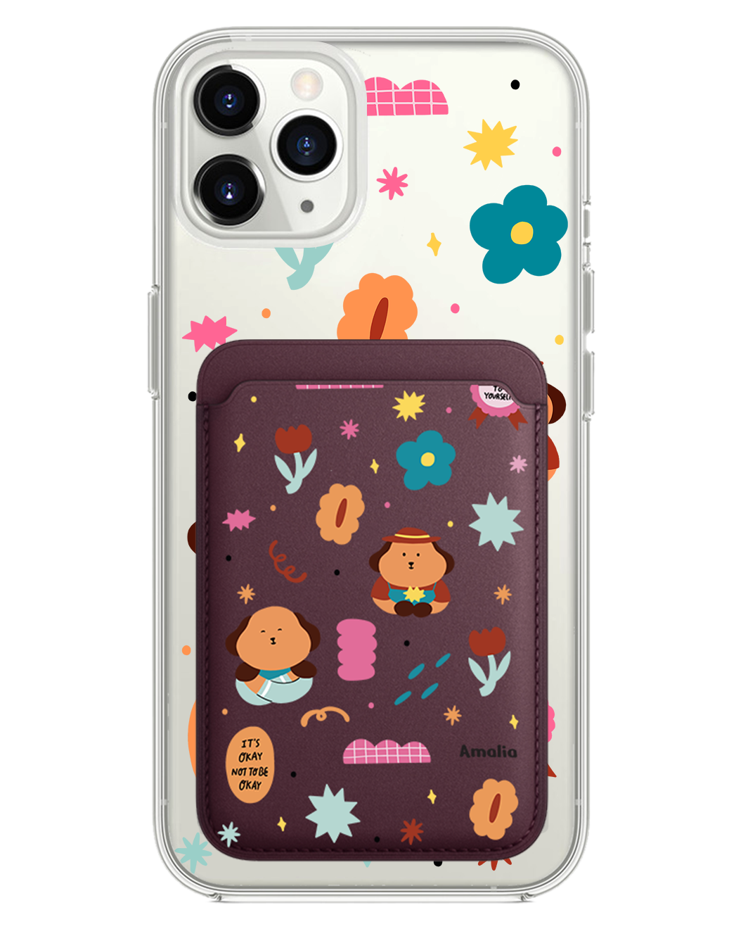 iPhone Magnetic Wallet Case - Selflove Garden