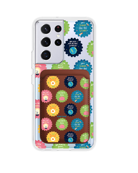 Android Magnetic Wallet Case - Self Reminder Stamps