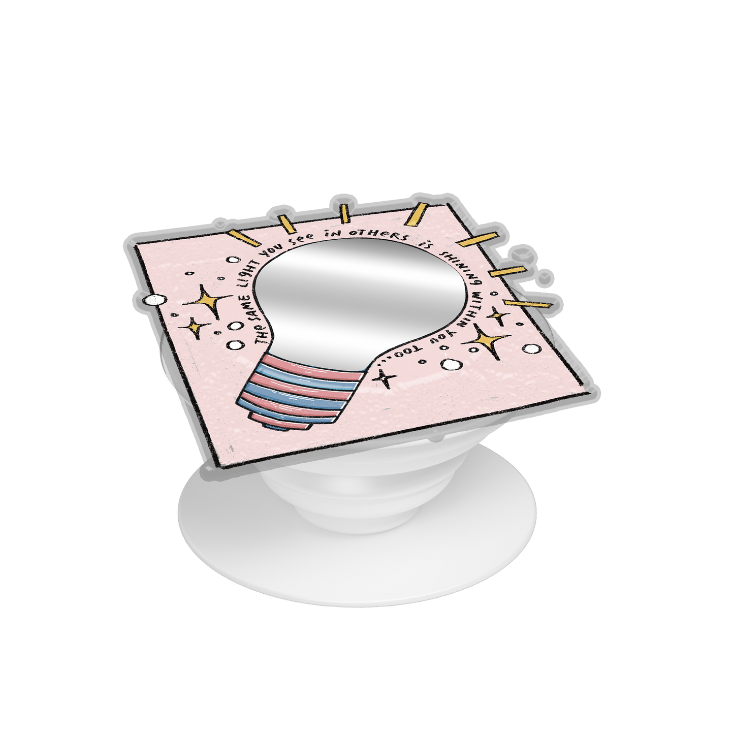 Pop Up Grip Mirror - Shine