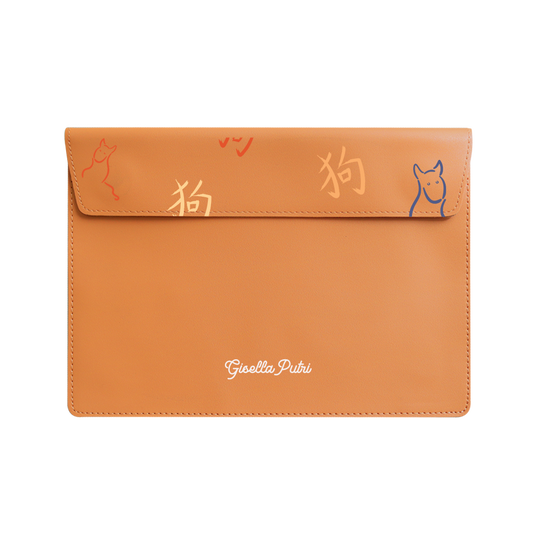 Vegan Leather Sleeve - Dog (Chinese Zodiac / Shio)