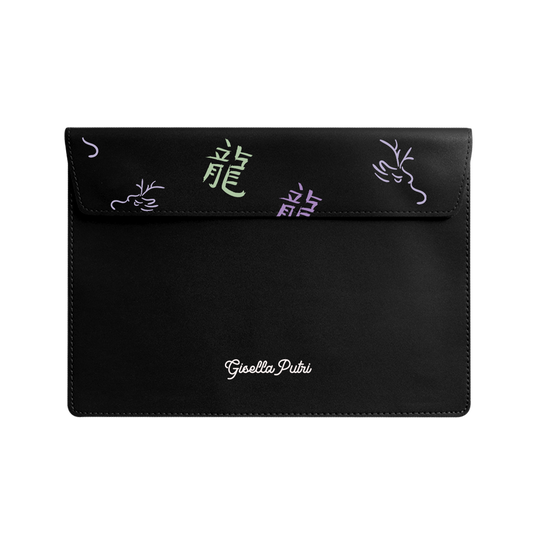 Vegan Leather Sleeve - Dragon (Chinese Zodiac / Shio)