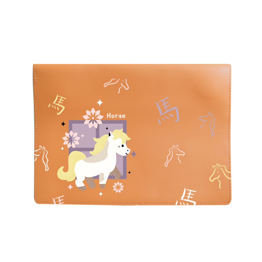 Vegan Leather Sleeve - Horse (Chinese Zodiac / Shio)