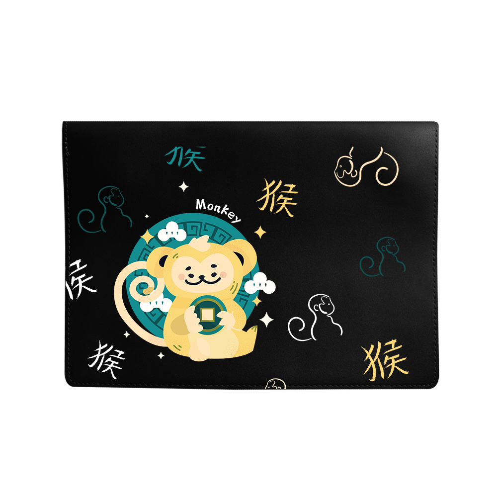 Vegan Leather Sleeve - Monkey (Chinese Zodiac / Shio)
