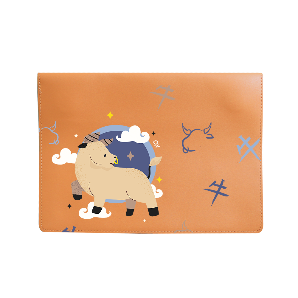 Vegan Leather Sleeve - Ox (Chinese Zodiac / Shio)