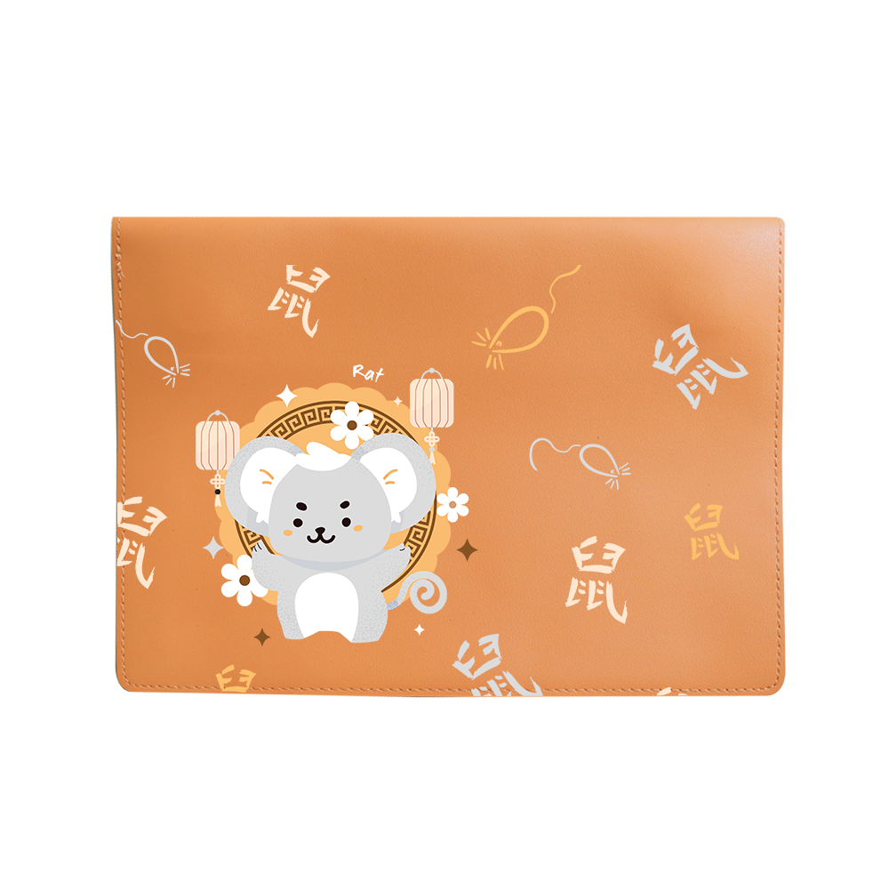 Vegan Leather Sleeve - Rat (Chinese Zodiac / Shio)