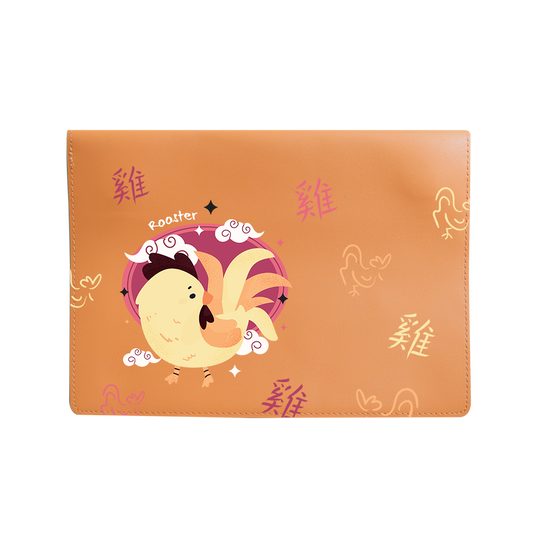 Vegan Leather Sleeve - Rooster (Chinese Zodiac / Shio)