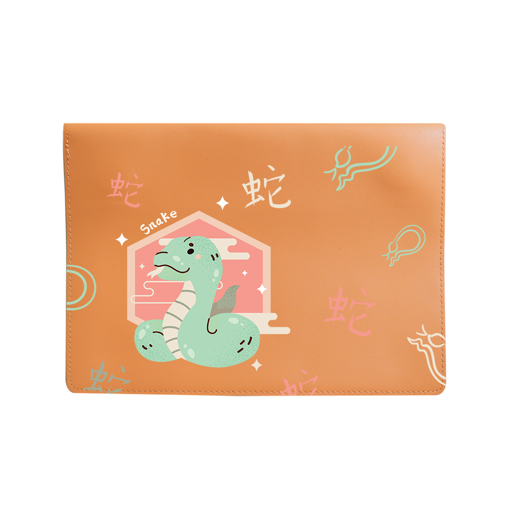 Vegan Leather Sleeve - Snake (Chinese Zodiac / Shio)