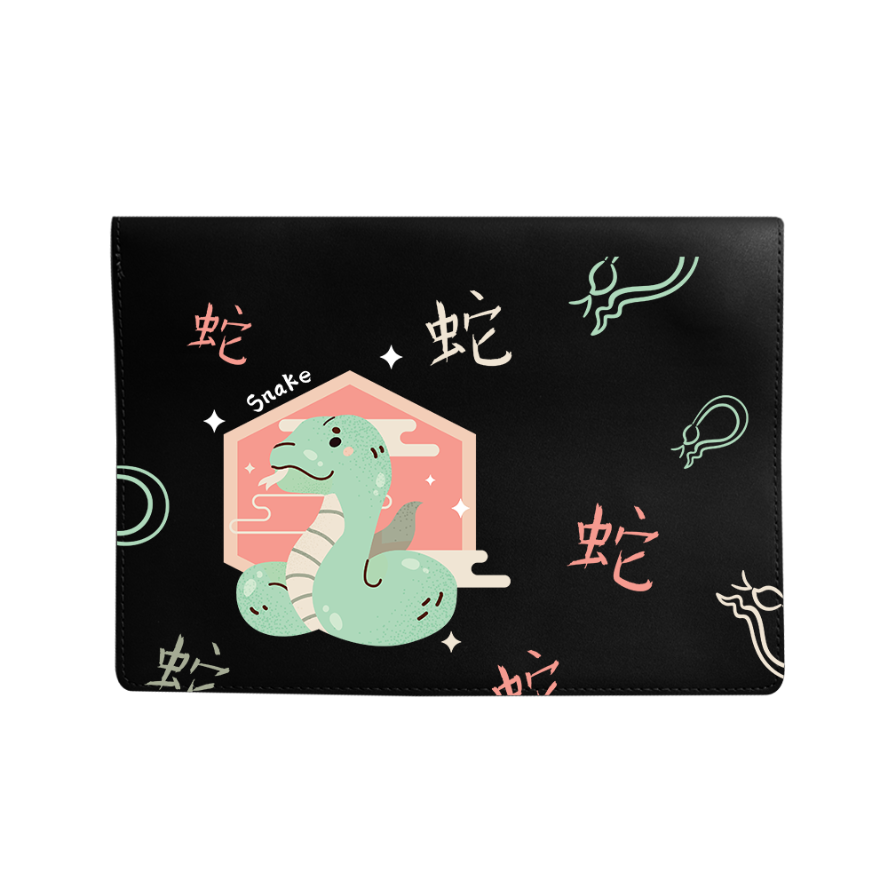 Vegan Leather Sleeve - Snake (Chinese Zodiac / Shio)