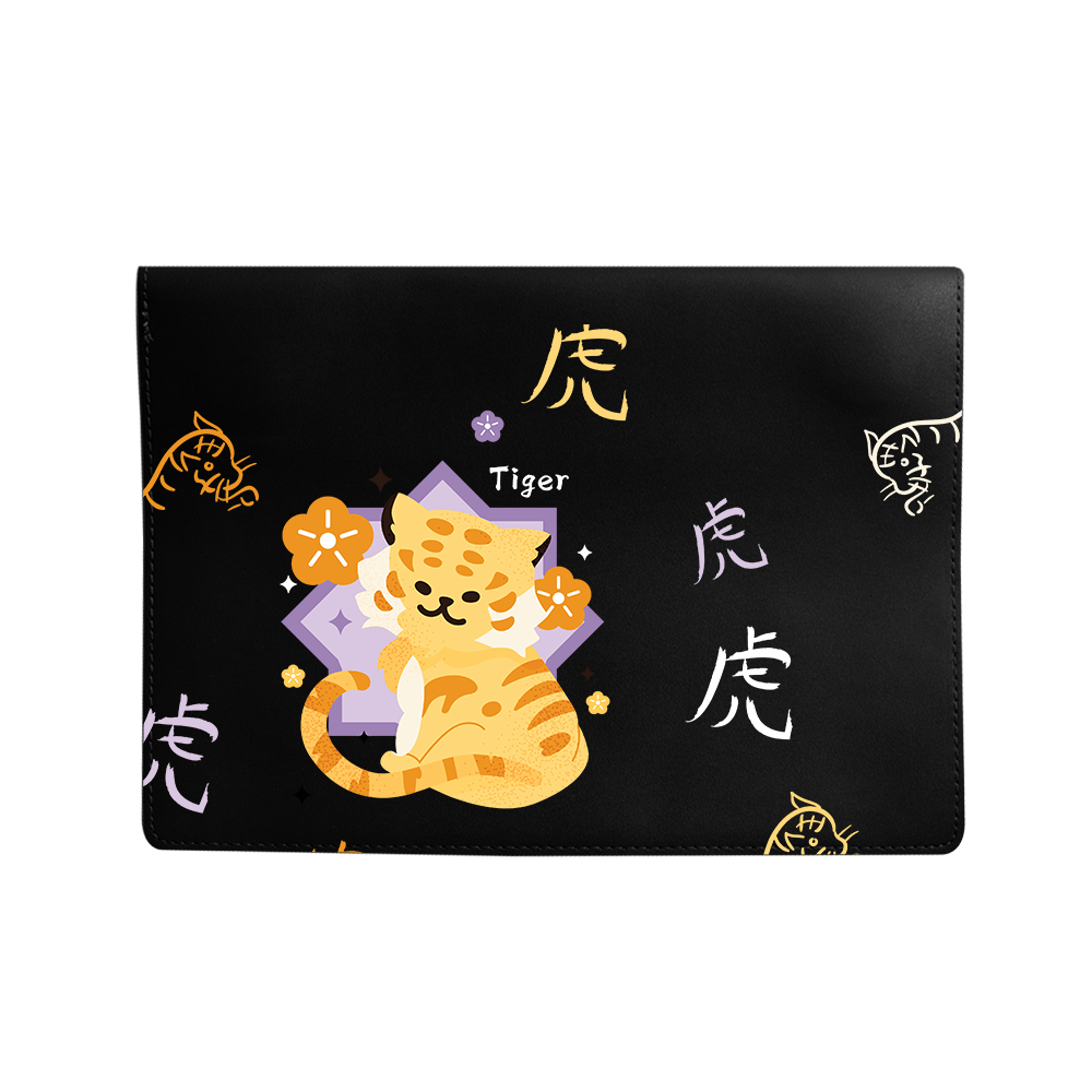 Vegan Leather Sleeve - Tiger (Chinese Zodiac / Shio)