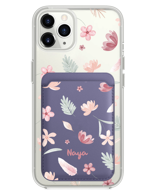 iPhone Magnetic Wallet Case - Wild Flower