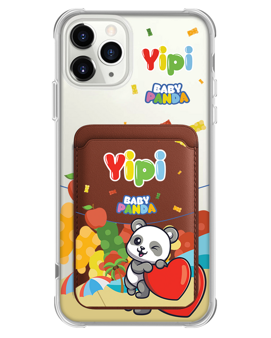 iPhone Magnetic Wallet Case - Yipi Baby Panda